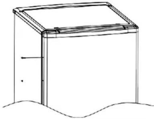 CANDY COT1S45EWH - Install door external handle (if external handle present) - 3