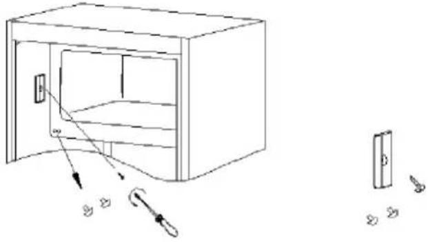 CANDY COT1S45EWH - Anschlag der Innentüren ändern - 2