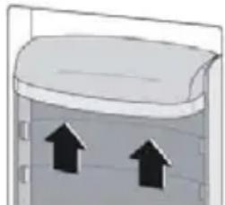 CANDY CLH3S514EWK - Positionnement des balconnets de porte - 1