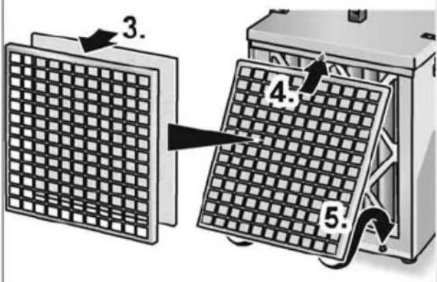Flex VAC 800-EC - Placer/changer les filtres Préfiltre en tissu non-tissé G3 - 2
