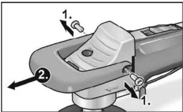 Flex L 12-3 100 WET - Remove the bail handle - 1