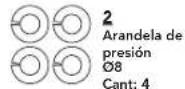 Horizon Fitness 5.0U - PASO 1. TORNILLERIA: - 2