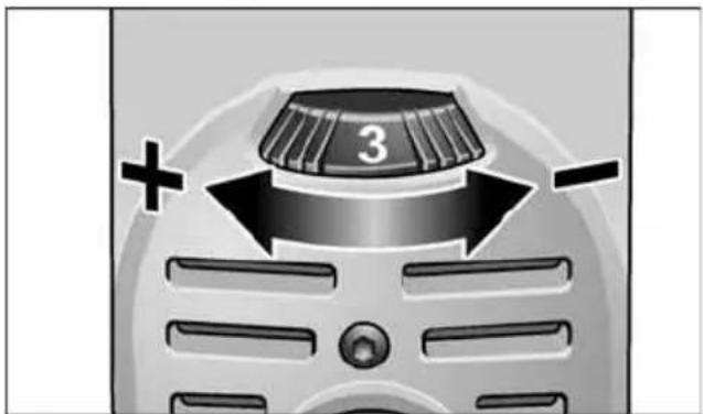 Flex XFE 7-12 80 - Preselecting the speed - 1