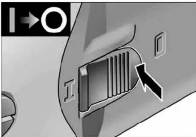Flex XFE 7-12 80 - Wiedereinschalten des Elektrowerkzeugs nach Stromausfall: - 2