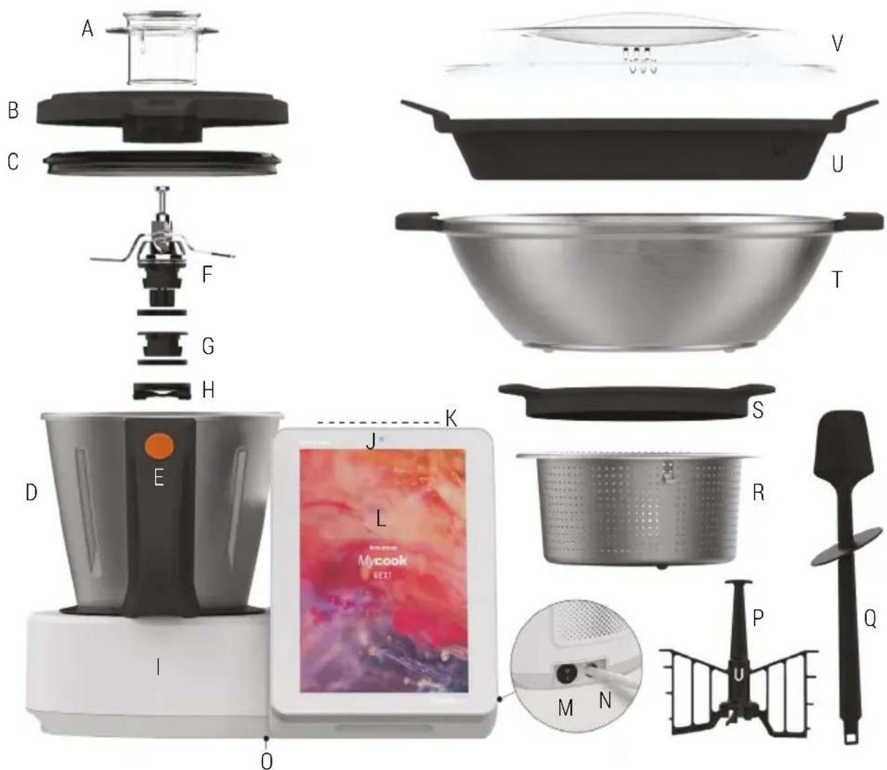 TAURUS Mycook Next - Contenido de la caja: máquina y accesorios - 1