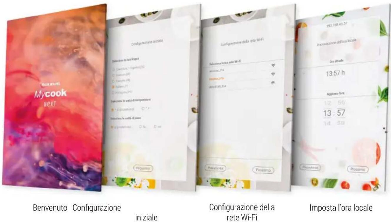 TAURUS Mycook Next - Avvio e configurazione iniziale di Mycook Next - 1