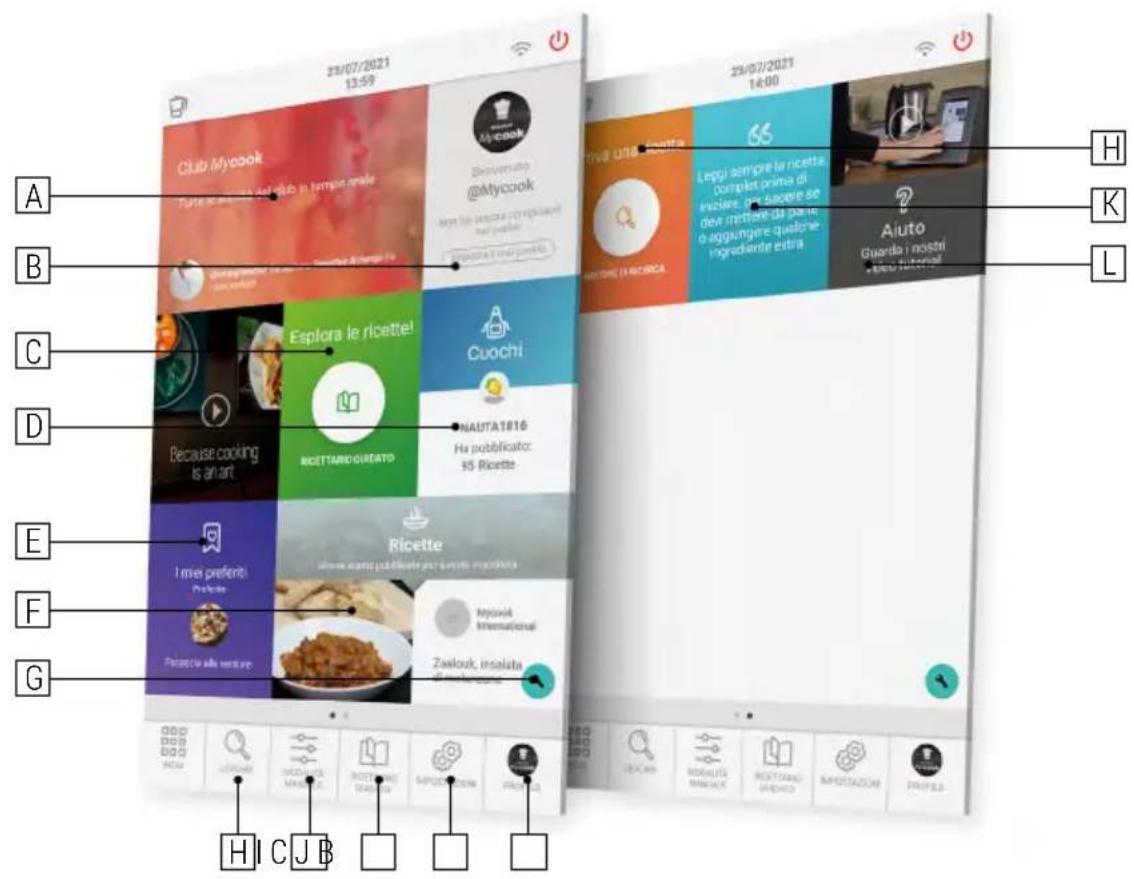 TAURUS Mycook Next - Menu principale - 1