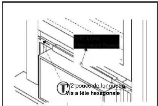 1/2 pouce de longueur Vis a tête hexagonale