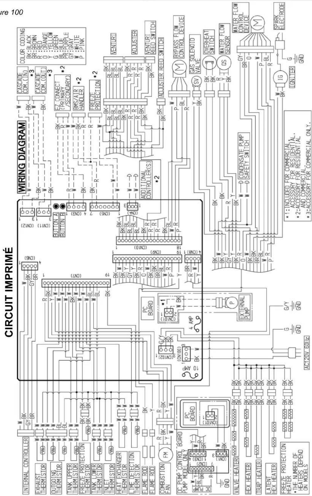 Rinnai RX180iN - Schéma de câblage - 1