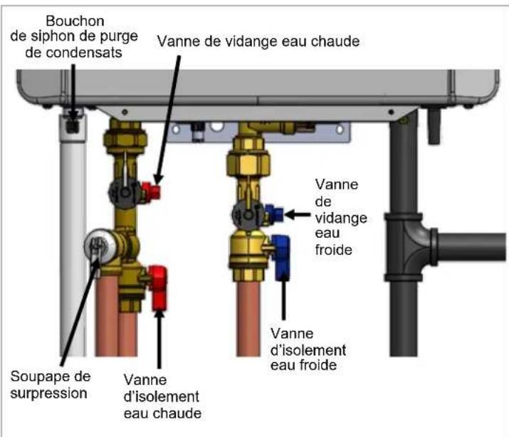Rinnai RX180iN - Lorsque le chauffe-eau ou les conduites extérieures ont gelé: - 1