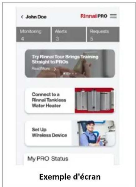 Rinnai RX160iN - Pour connecter un bouton poussoir Rinnai BLE à votre chauffe-eau instantané : - 2