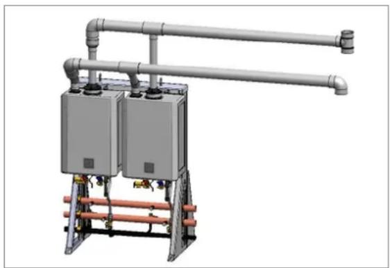 Rinnai RXP160iN - Évacuation Commune (appareil en intérieur uniquement. Ventilation directe et ventilation indirecte/air ambiant) - 1