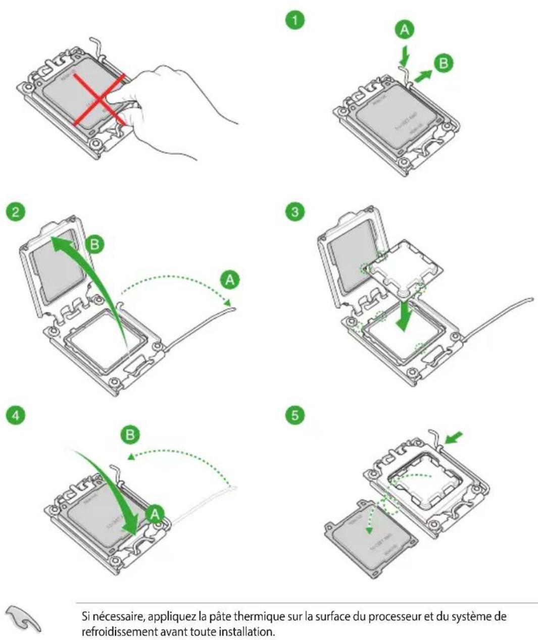 ASUS PRIME B650M-R - Installer le processeur - 3