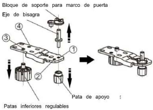 HISENSE RL415N4AWC - Invertir la puerta - 18