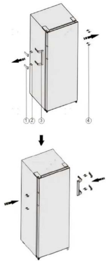 HISENSE RL415N4AWC - Reversing the door - 14