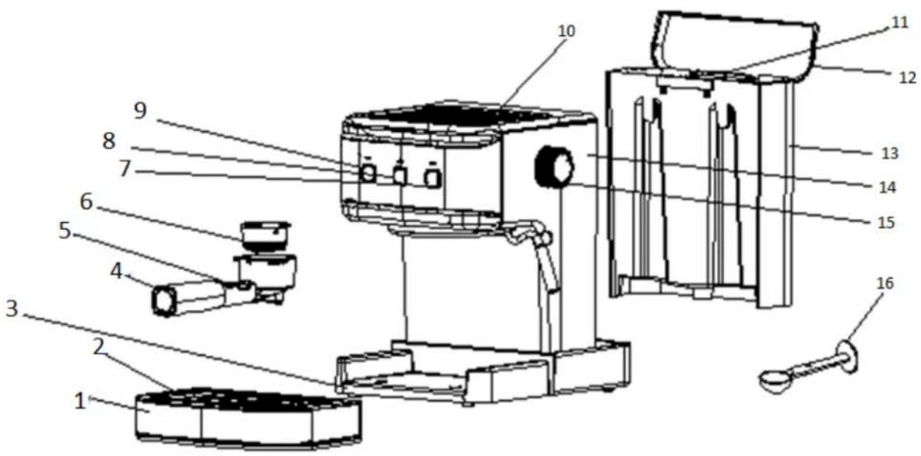 Orbegozo EX 5210 - CONNAISSEZ VOTRE MACHINE À CAFÉ - 1