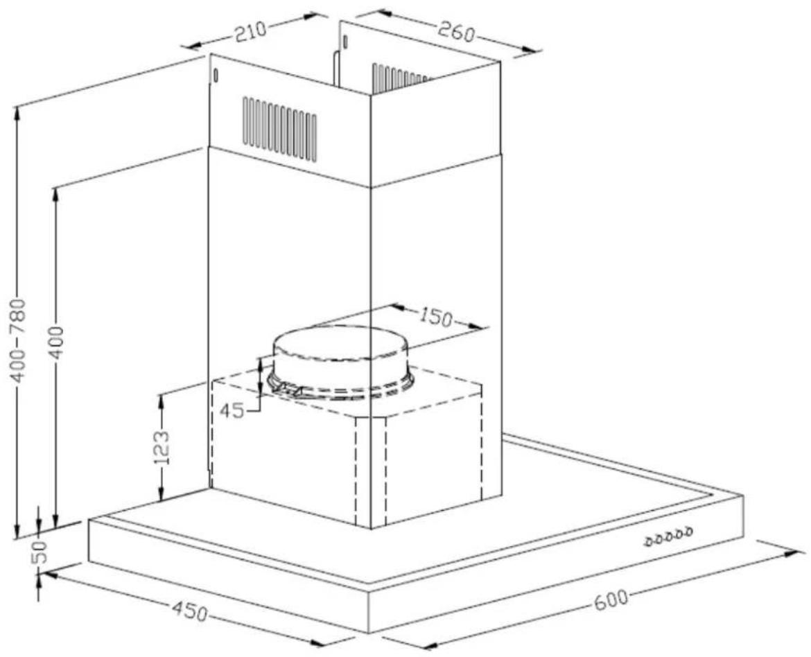 PKM 6004BH - Technische Zeichnung/technical drawing/dessin technique/Technische tekening - 1