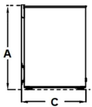 PKM GT300E - Space requirement - 2