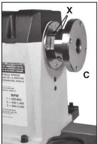 RIKON 70-1516VSR - CONTRÔLES DE LA POUPÉE FIXE - 2