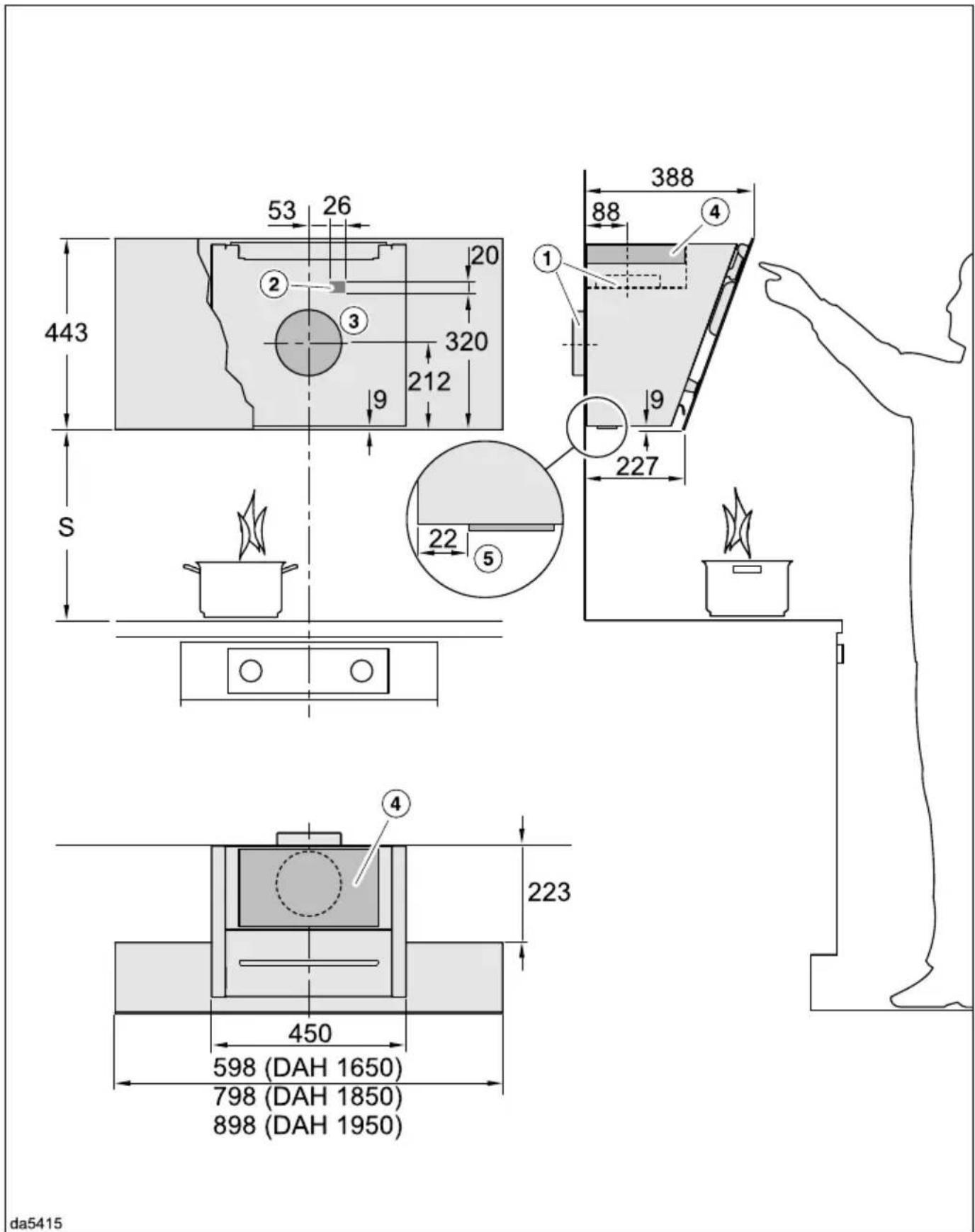 MIELE DAH 1650 Active - autocollants - 2