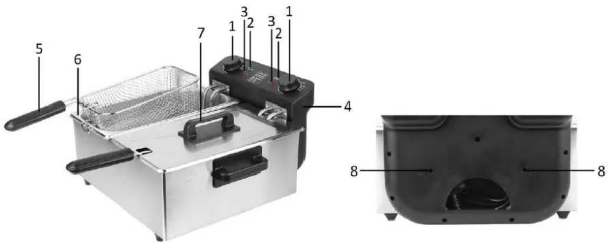 Emerio DF-120485 - PARTS DESCRIPTION - 1