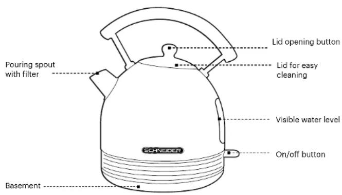 SCHNEIDER SCKE17KFAB - Presentation of your kettle - 1