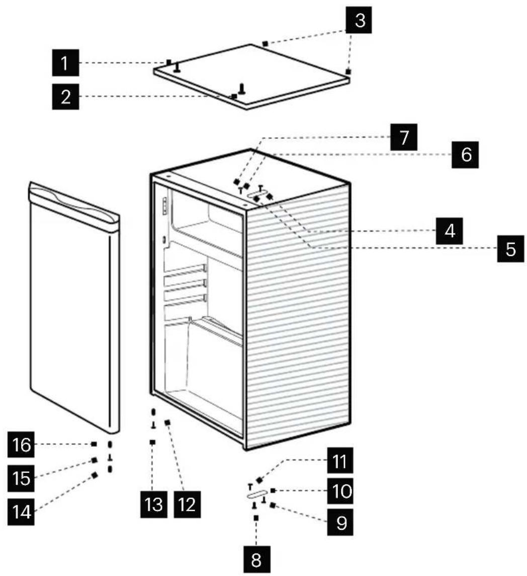 SCHNEIDER SCTT109KTECW - Invertendo a direção de abertura da porta - 1
