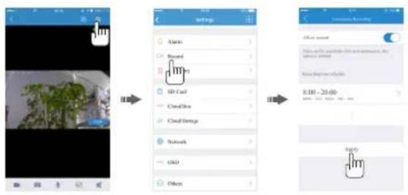 AZDome FI-362B - •» 4.0 IMPOSTAZIONI DI REGISTRAZIONE VIDEO - 1
