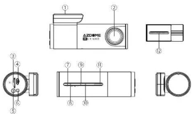 AZDome M300S - •» Produktdiagramm - 1