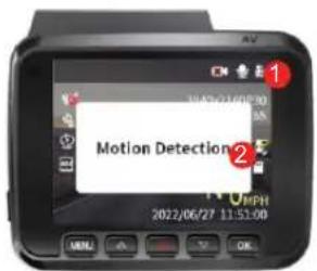 AZDome GS63Pro - ③Parkmodus - Bewegungs- und Kollisionserkennung - 1