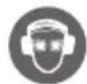 Grizzly EHS 600-61R - Symbols on the trimmer - 3