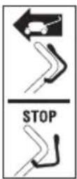 Grizzly BRM4615-22A E-Start - Symbol on grip handle: - 2