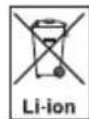 Grizzly BRM4615-22A E-Start - Simboliai ant akumuliatoriaus - 1