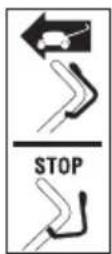 Grizzly BRM4615-22A E-Start - Symboly na rukojeti: - 2