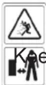Grizzly MR 400 - Symbols on the device - 2