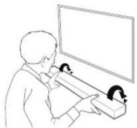DENON DHT-S218 - Comment utiliser le gabarit de montage mural - 4