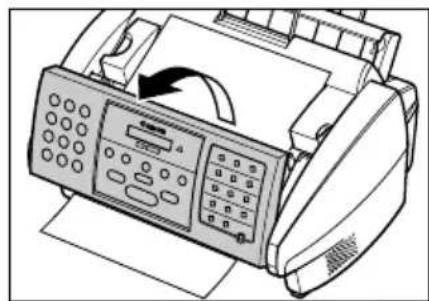 CANON FAX-B160 - Nedaudz atveriet kontroles paneli, uzmanigi pavelkot to virzienä uz sevi. - 1