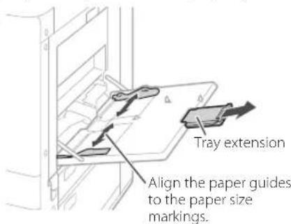 CANON WG7450F - Loading Paper in the Multi Purpose Tray - 2
