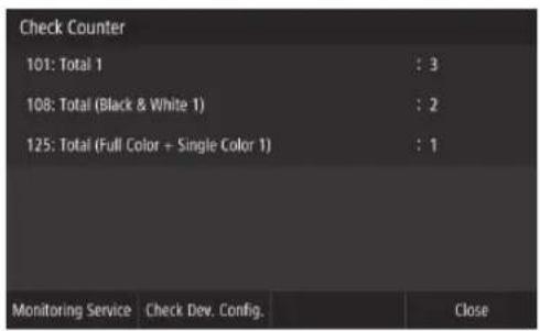 CANON WG7450F - Test di comunicazione con il server di monitoraggio - 2