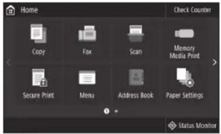 CANON WG7450F - Ajuste das configurações de fax (WG7550Z/WG7550F) - 1