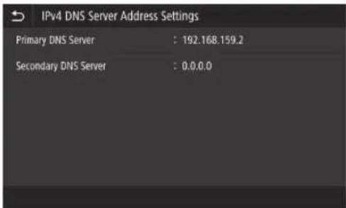 CANON WG7450F - Impostazione del DNS - 3