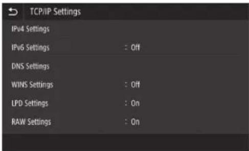 CANON WG7450F - Impostazione del DNS - 1
