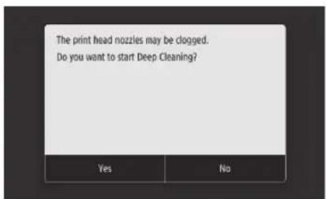 CANON WG7450F - Print Out and Check a Nozzle Check Pattern - 7