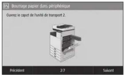 CANON WG7450F - Des bourrages de papier se sont produits - 1