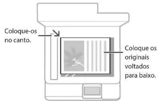 CANON WG7450F - Posicionamento dos originais - 1
