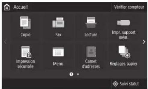 CANON WG7450F - Test de communication avec le serveur de suivi - 1