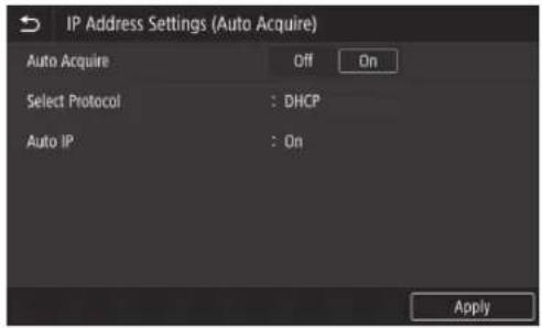 CANON WG7450F - Een IPv4-adres instellen - 4