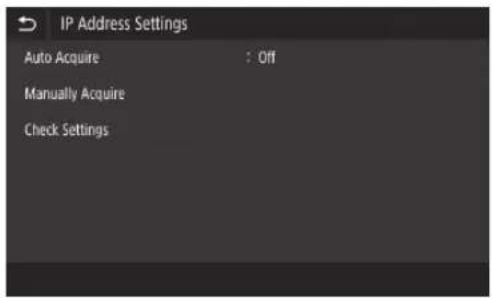 CANON WG7450F - Passo 3 Impostare un indirizzo IP fisso Impostazione di un indirizzo IPv4 - 5