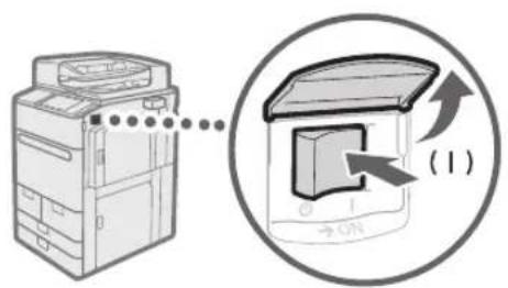 CANON imagePRESS C165 - Turning ON the Main Power - 1