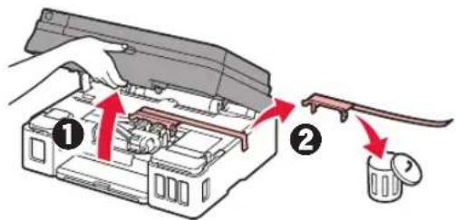 CANON PIXMA G4411 - Retirar los materiales de protección - 2